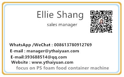low price polystyrene foam plastic cup food box dish tray making machine   ,  Ellie Whats  008613780912769