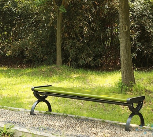 hot sale composite wood backless park benches