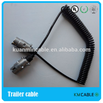 7 way tractor charging coiled cable