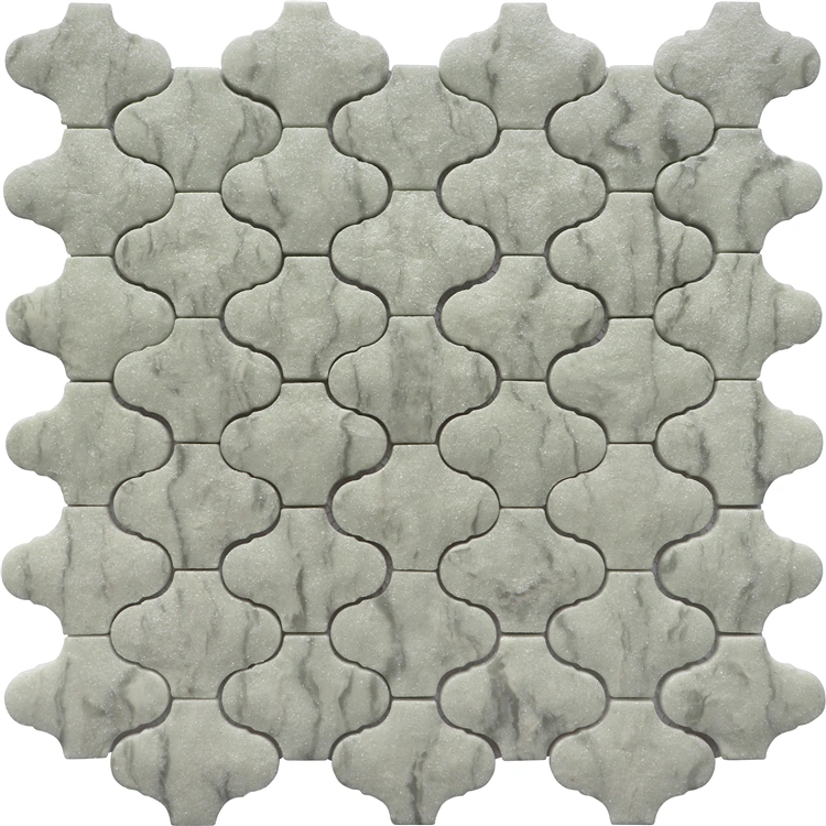 Grey Lantern Fullbody Recycle Glass Mosaic for Kitchen Backsplash