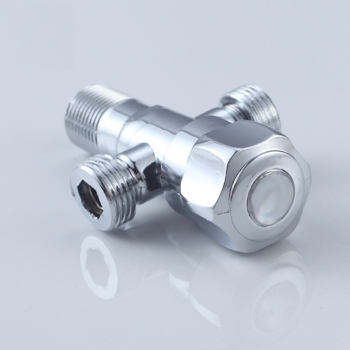 One-key Switch Three-way shower faucet angle valve