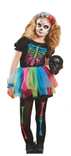 skeleton costumes / Neon printing skeleton costumes / skeleton costumes for kits