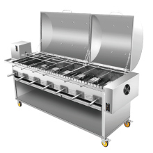 Stainless Steel Pig Roaster Chicken Spit Roast Rotisserie for Charcoal Chickens