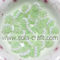 Vendita calda decorativa in plastica trasparente perline di bacche di colore verde 10 mm