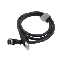 M12 X CODE 8PIN إلى RJ45 Ethernet Cable