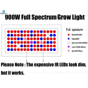 전체 스펙트럼 최고의 LED가 실내 조명을 밝게 만듭니다.