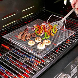 environmentally friendly healthy reusable stainless steel BBQ wire mesh barbecue grill for cooking