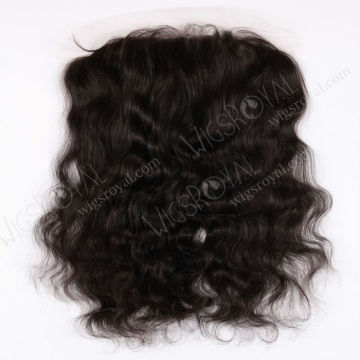 Affordable in stock wavy remy hair frontal lace closure