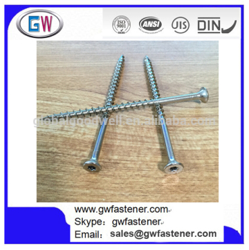 High quality stainless steel star drive deck screw