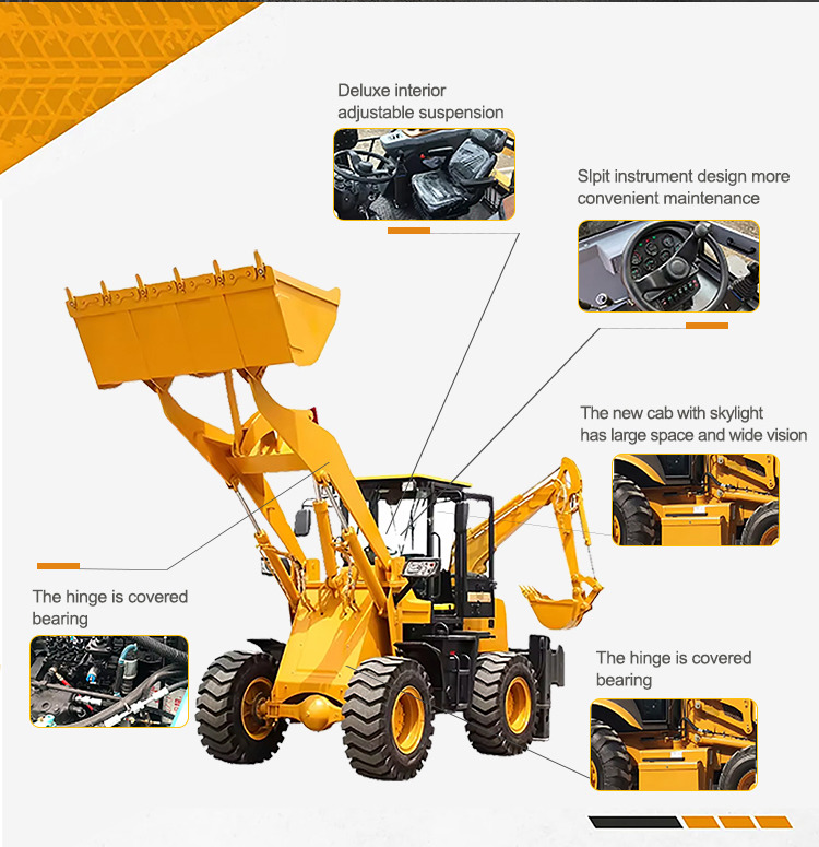 轮式装载机前端装载机 4WD 5吨电动轮式装载机带液压制动器