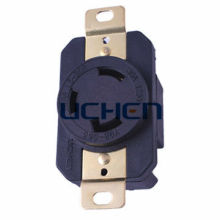 30A Black NEMA industrial generator socket/receptacle
