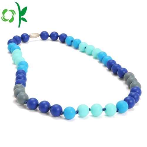 Tren Fashion Baby Chew Bead Silicone Necklace