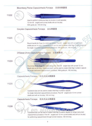 Capsulorhexis Forceps/ Ophthalmic Surgery, Surgical Instruments