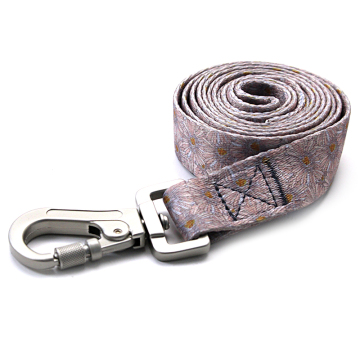 2025 Top Selling Designer Custom Floral Pet Leashes for Dogs with Locking Hook