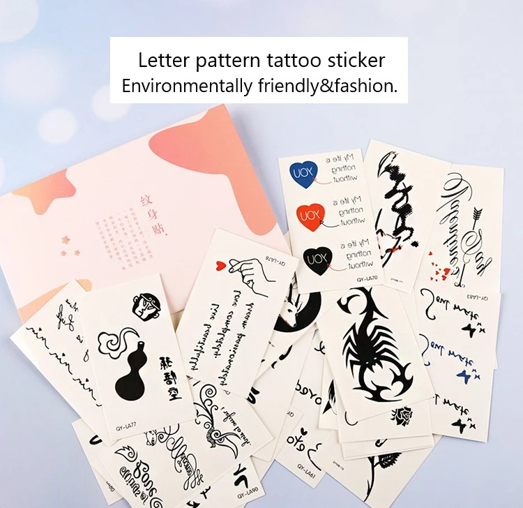 Tattoo Stickers Temporary Long Lasting Different Patterns for Beauty and Handsome