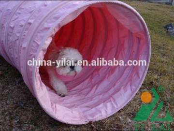 all kinds of dog toy tunnel, yellow color dog training tunnel