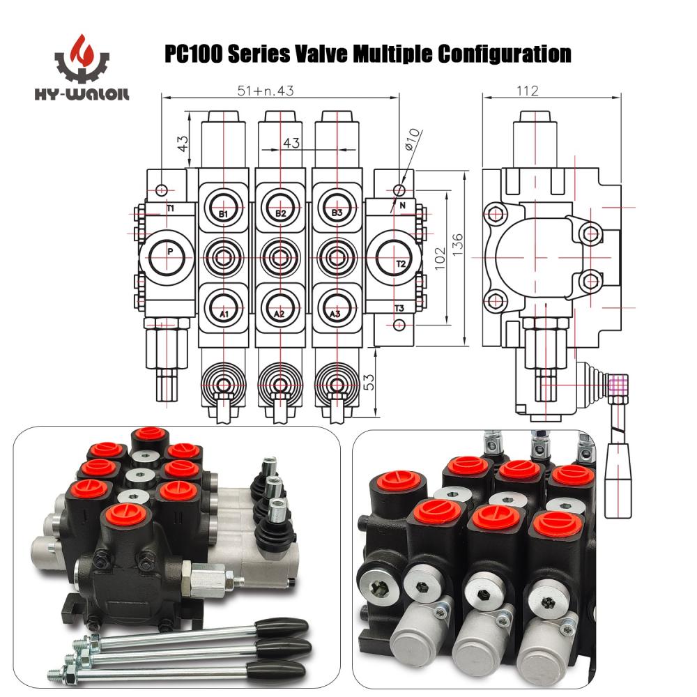 3PC100 Sectional Directional Control Valve