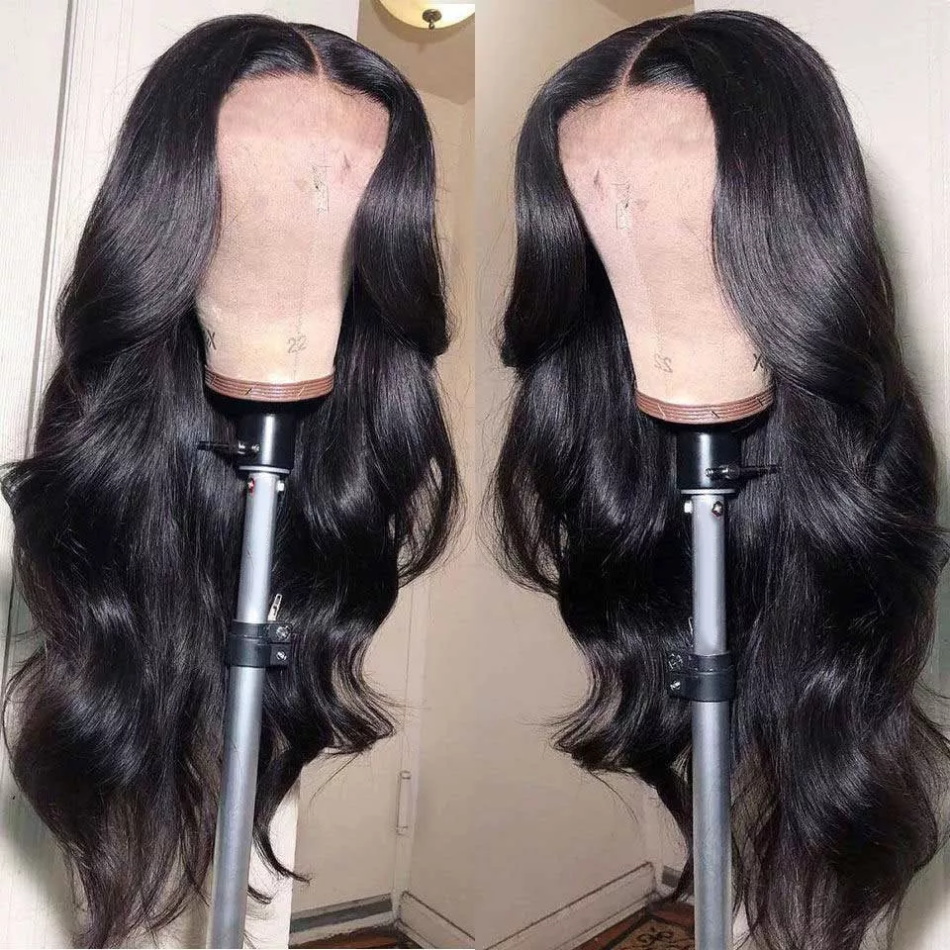 180% Body Wave Lace Closure Wig  Human Hair for Black Women Pre Plucked With Baby Hair Brazilian Transparent Lace Frontal Wig