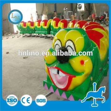 Super supplier mini kiddie train rides! Amusement park mini electric worm train rides