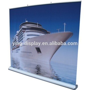 outdoor roll up screen aluminum banner system