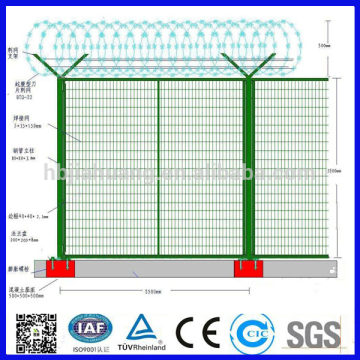 High security air port fence