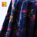 Nice Dark Colorful Velour Velvet Fabric