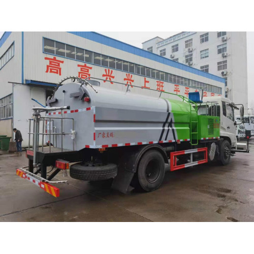 Left hand drive washing and sweeping truck