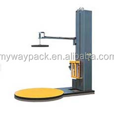 Semi automatic no tray mini stretch film packing machine for carton from Myway Machinery