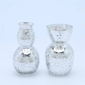 Glitte Effect Glass Vases For Flowers Decoration