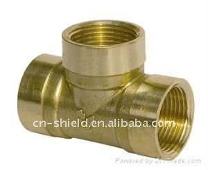 Brass Female Thread Tee Pipe Fitting