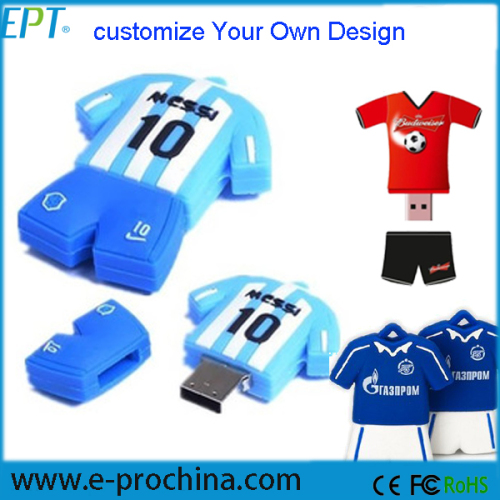 Customize Your Design PVC Sports Clothes USB Flash Drive