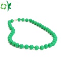 Tendencia de moda Baby Chew Bead Collar de silicona