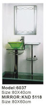 bathroom glass basin vanity for 6037