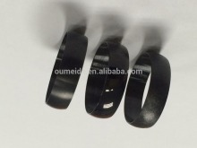 Factory wholesale simple IP black titanium boys rings fashion