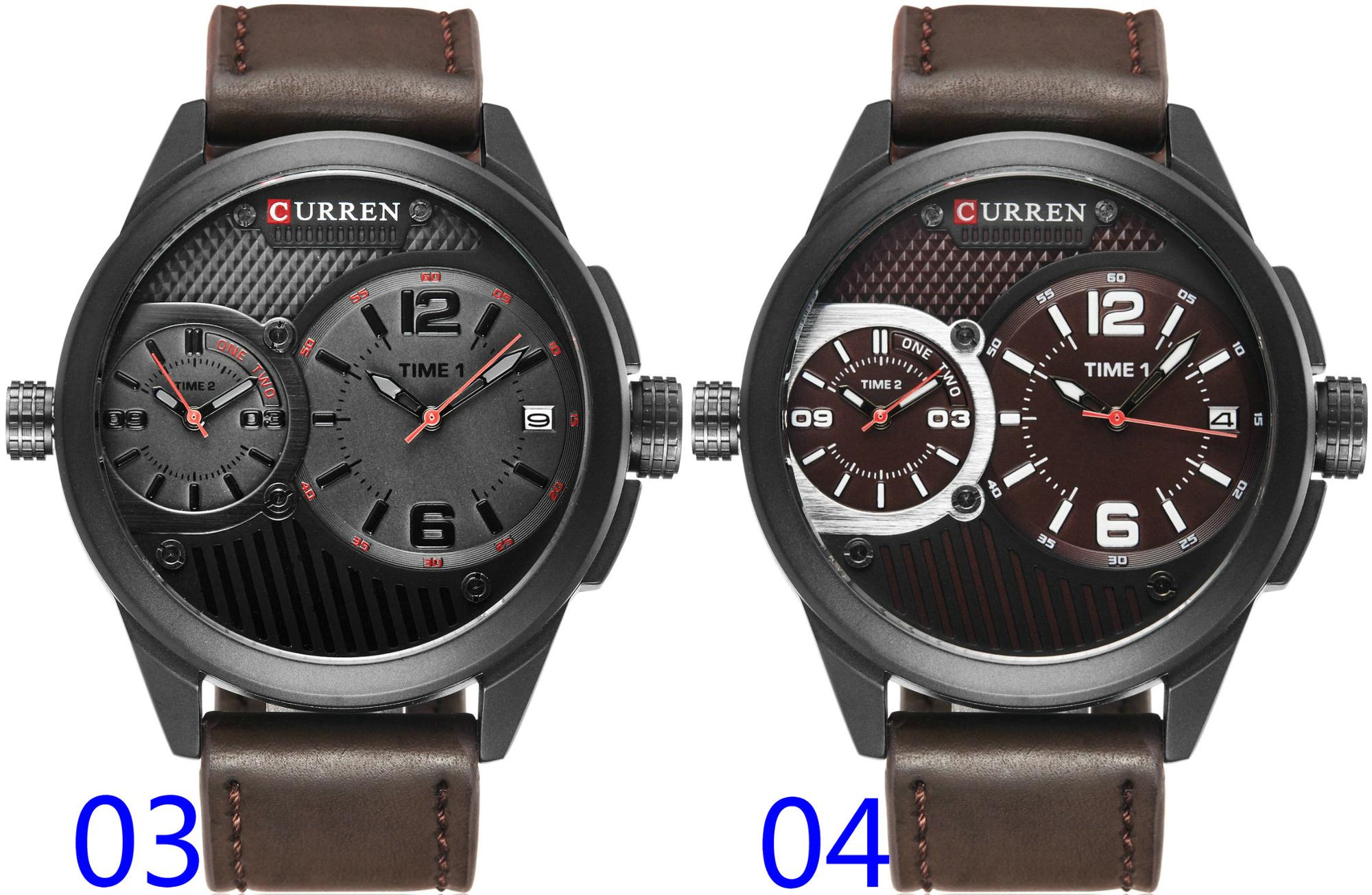 CURREN 8249 Fortune Quartz Men Watches Leather Fashion Sport Wrist Watch Manufacturer