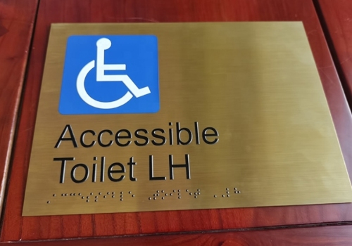Número de habitación de la puerta del hotel Ada Braille Lection Plate