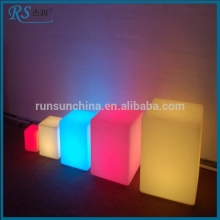 Colorful led cube light solar light 3d led cube for bar