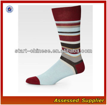 Comfort Men Casual Socks/Fashion Design Striped Cotton Blend Socks/Custom Design Men Striped Socks