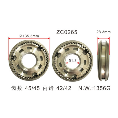 Auto Parts Transmission Syncronizer Ring para Isuzu OEM 8-97241-298-2/8-97525-296-1