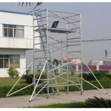 Adjustable Lightweight Aluminium Mobile Scaffold / Roof Scaffold For Cleaning Window