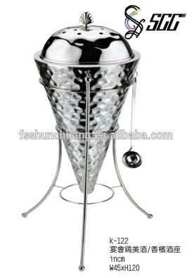 Big Stainless Steel Champagne Bucket With Cover /Five Star Hotel Champagne Bucket