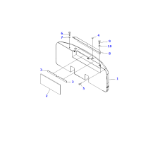 PC200-7 használt súly 206-46-74110 Komatsu kotrógép