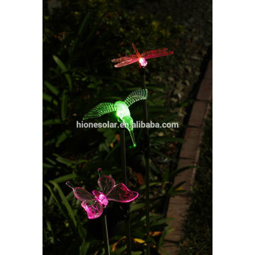 solar powered led stick light outdoor path lights