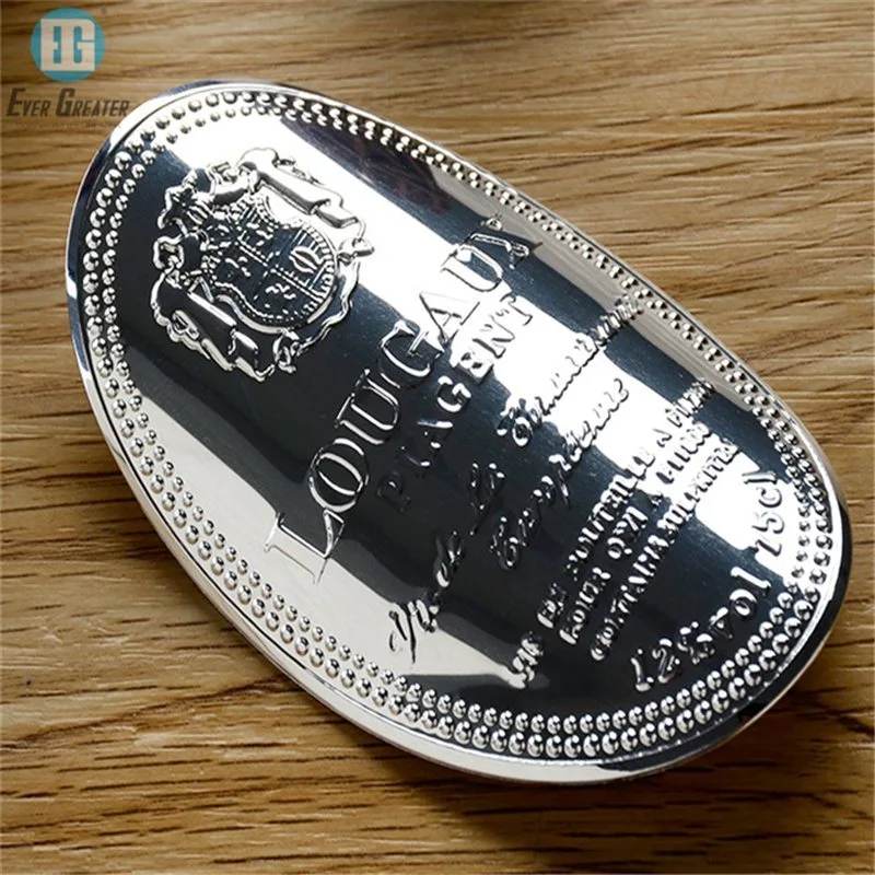 Custom Metal Label Printing Adhesive Wine Bottle Sticker Wine Label