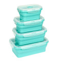 Красочные силиконовые коробки для хранения еды для дома