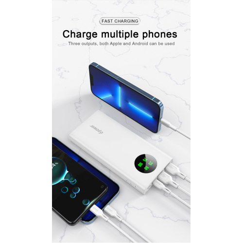 LCD 10000mAh Multifunctional Practical Travel Charger