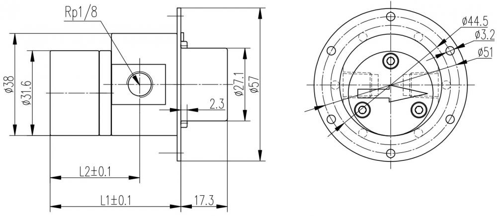 57 Micro Gear Pump Head