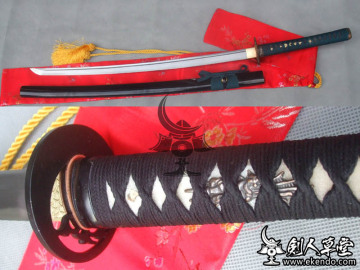 -IKENDO.NET-Iaido Practise Katana Vermiculite like - E010 - Katana 98cm 900g Iaido Practise dull blade