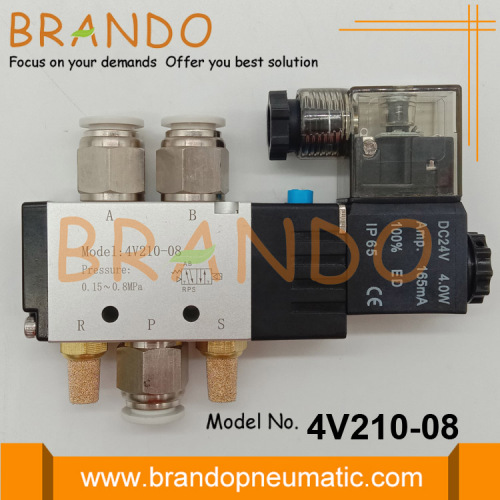 Válvula solenoide neumática tipo Airtac 4V210-08-B 4V210-08B