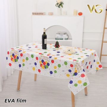 PE plastic thickened colored balloon tablecloth